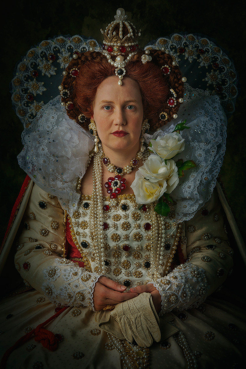 oud oranje renaissance portret queen elisabeth - Martin Rijpstra fotograaf Leeuwarden